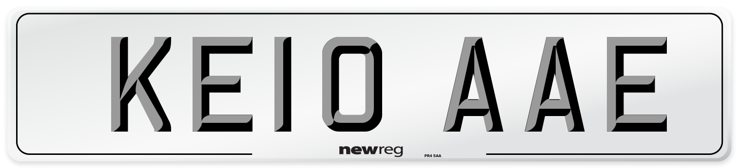 KE10 AAE Number Plate from New Reg